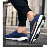 Leather Men's Shoes Breathable Sneakers Casual Walking Leisure Lightweight Tenis Masculino Zapatillas Hombre Mart Lion   