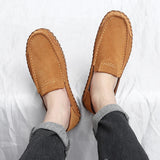 Leather Men Loafers Super Soft Casual Shoes For Men Slip On Male MartLion   