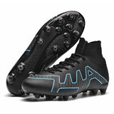 Soccer Cleats Men's Children's Football Boots Soccer Shoes Boys Teens Outdoor Sneakers Mart Lion Black cd Eur 35 