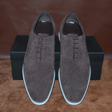Classic Men's Cow Suede Leather Oxford Shoes Lace-up Office Work Casual Sneakers Autumn Winter Flats MartLion   