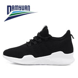 Men's Women Working Casual Shoes Lightweight Breathable Walking Sneakers Black White Hombre MartLion black1 40 CHINA