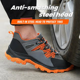 Safety Shoes Work Men's Boots Steel Toe Hiking Anti-Stab Anti-smash Work Construction MartLion   
