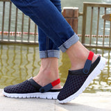 Men's Women Summer Sandal Mesh Mules Breathable Padded Beach Flip Flops Shoes Solid Flat Bath Slippers Outside Slippers Mart Lion   