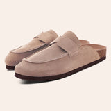 Men's Suede Mules Cork Clogs Platform Sandals Clogs Slippers Outdoor Soft Heeled With Arch Support MartLion   