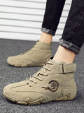 Winter Men's Boots Suede Leather With Fur Ankle Boots Leisure Keep Warm Western Casual Sneakers MartLion   