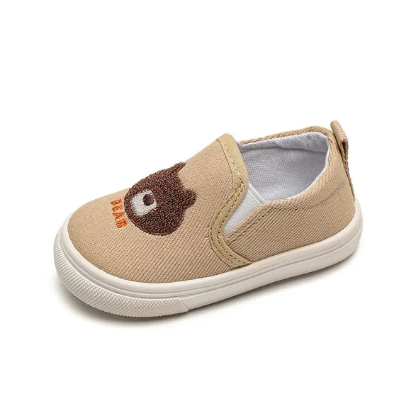 Children Casual Shoes Girls Canvas Shoes Boys Slip-on Baby Cute Cartoon Print Sneakers MartLion   