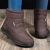 Women's Boots Trend Winter Waterproof Winter Shoes Fur Botas Mujer Lightweight MartLion Brown 36 