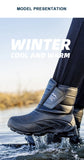  Winter Snow Boots Waterproof Men's Warm Plush Snow Lightweight Outdoor Slip-resistant Shoes MartLion - Mart Lion