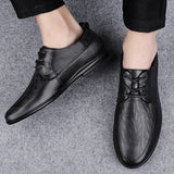 Men's Shoes Genuine Leather Formal Shoes for Men Oxfords Male Wedding Party Office Business Shoes MartLion   