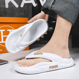 Summer Shoes Soft Bathroom Slippers Pillow Slides Outdoor Indoor Women Thick Bottom Platform Sea Flip-Flop Thong Sandals Mart Lion   