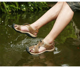 Summer Leather Men's Shoes Sandals Slippers MartLion   