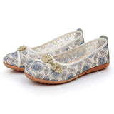 Women Cute Sweet Light Weight Floral Dance Loafers Lady Comfort Canvas Flat Shoes MartLion dd 35 