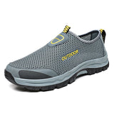 Mesh Men's Casual Shoes Summer Outdoor Water Sneakers Trainers Non-slip Climbing Hiking Breathable Treking MartLion Gray 39 