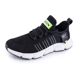 Men's Shoes Popcorn Rubber Composite Sole Stretch Sports Casual Breathable Running Mart Lion Black 39 