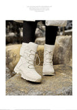  Winter Women Boots Warm Sneakers Trendy Black Ankle Waterproof Snow Female Warm Fur Outdoor Platform Mart Lion - Mart Lion