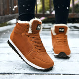 Men Boots Waterproof Winter Boots Men  Warm Snow Boots Plush Women Footwear Leather Shoes MartLion   