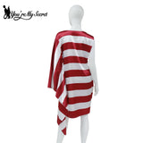 Unisex Adult Carnival American flag Cloak Cosplay Costume Independence Day National World Flag Fancy Dress MartLion   