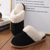 Plush Fur Slippers For Women Winter Fluffy House Shoes Warm Fuzzy Slippers Furry Suede Memory Foam Fur Slippers MartLion   