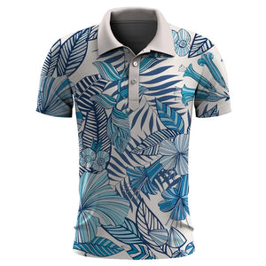 Hawaiian Plants Polo Shirt Men Summer  Print Leaves Flower Short Sleeve Golf Polo Shirts Street Tops T Shirt MartLion Polo-ZXA31710 4XL 