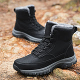 Super Warm Winter Boots With Fur Outdoor Snow Men Boots Snow Antiskid Waterproof Boots Men Shoes MartLion   