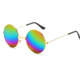 Multi Color Retro Round Sunglasses Wedding Groomsman Decorative Glasses Eyewear Black Trendy Alloy Outside Glasses MartLion 02 MULTI 