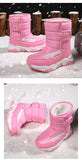 Boys Boots Children Snow Sneakers Winter Kids Shoes Girls Snow Sport Leather Children Mart Lion   