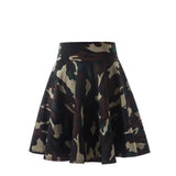 Flared Skirts Women's Basic Shorts Skirt Black Casual Mini Skater Medium Pleated Fluffy Skirt MartLion Green Color S 