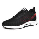 Heightening Shoes Men's Spring Casual Sneakers Walking Shoes Anti Slip Sports Tide Shoes MartLion black 37 