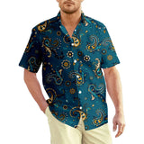 Persia Paisley Pattern Printing Shirts Men Spiritual Totem Graphic Shirts Clothes MartLion