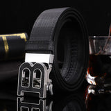 Belt Men's B Letter Automatic Buckle 3.5cm Wide Leather Casual Belt for jeans Ceinture Homme MartLion   