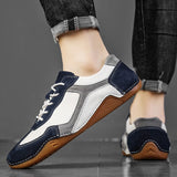 Lace-up Casual Shoes Spring Breathable Street Retro Men's Small Leather Tide Mart Lion   