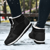 Men Snow Boots Outdoor No Slip Winter Ankle Boots Lightweight Hight Top Sneaker Warm Plush Women Footwear Hiking Boots