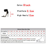 Liyke Black Fluffy Feather Sandals Women Crystal Pointed Open Toe Banquet High Heels Shoes Mart Lion   