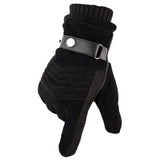 Touch Screen Winter Warm Men's Gloves Leather Casual Gloves Mittens for Men Outdoor Sport Full Finger Glove MartLion   