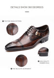 Luxury High-end Leather Shoes Men's Oxford Elegant Formal Genuine Leather Dress Style MartLion   