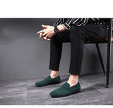 Men's Casual Shoes Suede Genuine Leather Slip-on Light Driving Loafers Moccasins Party Wedding Flat Mart Lion   