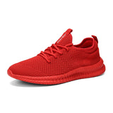Damyuan Light Man's Running Shoes Breathable Sneakers Casual Antiskid Wear-resistant Jogging Sport Mart Lion 6056red 42 