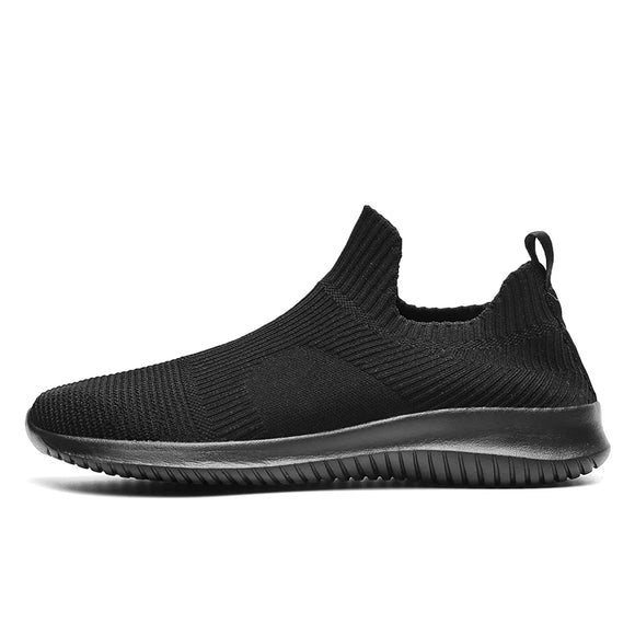 Mesh Men's Running Shoes Comfort Breathable Athletics Sneakers Casual Lightweight Gym MartLion Black 45 