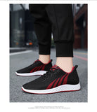 men's shoes breathable trendy running Korean version lace up lightweight casual shoes MartLion   