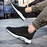 Sneakers Men Height Increase Insoles 6cm Elevator Shoes Taller Heel Lift Plus Size 37-46 MartLion   