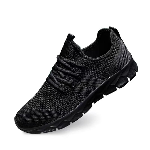 Men's flying woven outdoor running shoes casual lightweight breathable sports MartLion   