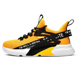 Men's Sneakers Casual Running Shoes Lightweight Breathable De Hombre MartLion Yellow 39 