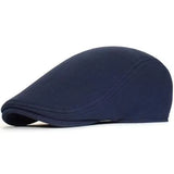 Men's berets Beret Cotton Solid Color Soft Top Casual Beanie Retro Literary Forward Cap Peak Cap Driver Women Hat MartLion   