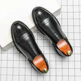 Men's  Large Dress Shoes Slip-on Plus Size Office Formal Shoes for Male Wedding Party Casual Male Shoe MartLion   