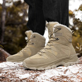 Men's Tactical Hiking Boots Shock-absorbing and Anti Slip Desert Boots Outdoor Camping Hiking Work Shoes Winter Boots MartLion