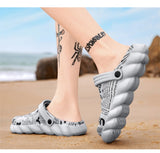 Men's Sandals Shoes Casual Summer Light EVA Hole Clogs Garden Outdoor Beach Flat Slippers Mart Lion   