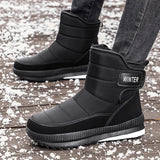  Winter Men's Boots Plush Warm Snow Waterproof Outdoor Winter Sneakers MartLion - Mart Lion