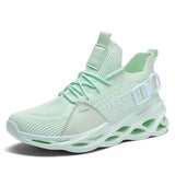 Casual Sneakers Men's Women Breathable Mesh Running Lightweight Casual Shoes Vulcanized Walking MartLion Light green 36 