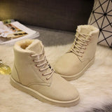 Women Winter Snow Boots Warm Platform Lace Up Ladies Women's Shoes MartLion   