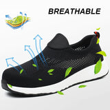 Summer Mesh Lightweight Work Sneakers Steel Toe Men Women Work Safety Shoes Breathable Construction Shoes Work Boots Footwear MartLion